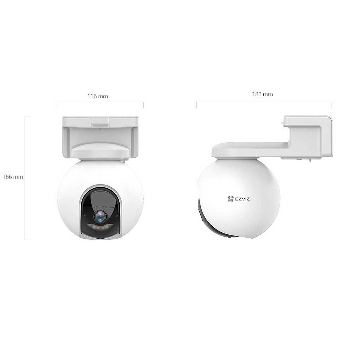 EZVIZ TELECAMERA MOTORIZZATA  DA ESTERNO A BATTERIA. RISOLUZIONE 4MP,RICONOSCIMENTO FIGURA UMANA CON
