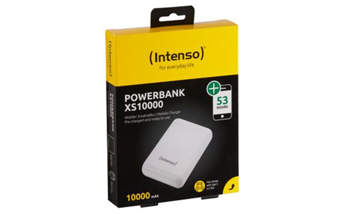 INTENSO POWER BANK 10000MAH USB A+TYPE C 5V-3.1A MICRO USB+TYPE C 5V - 3.1A WHITE