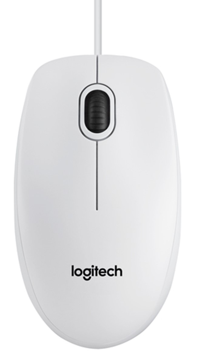 LOGITECH MOUSE OTTICO USB B100 BIANCO RETAIL