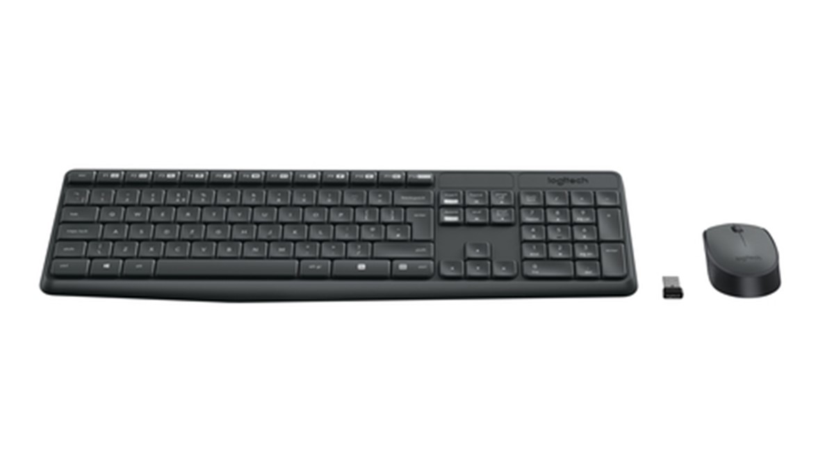 LOGITECH BUNDLE WIRELESS MOUSE + TASTIERA MK235 GRIGIO