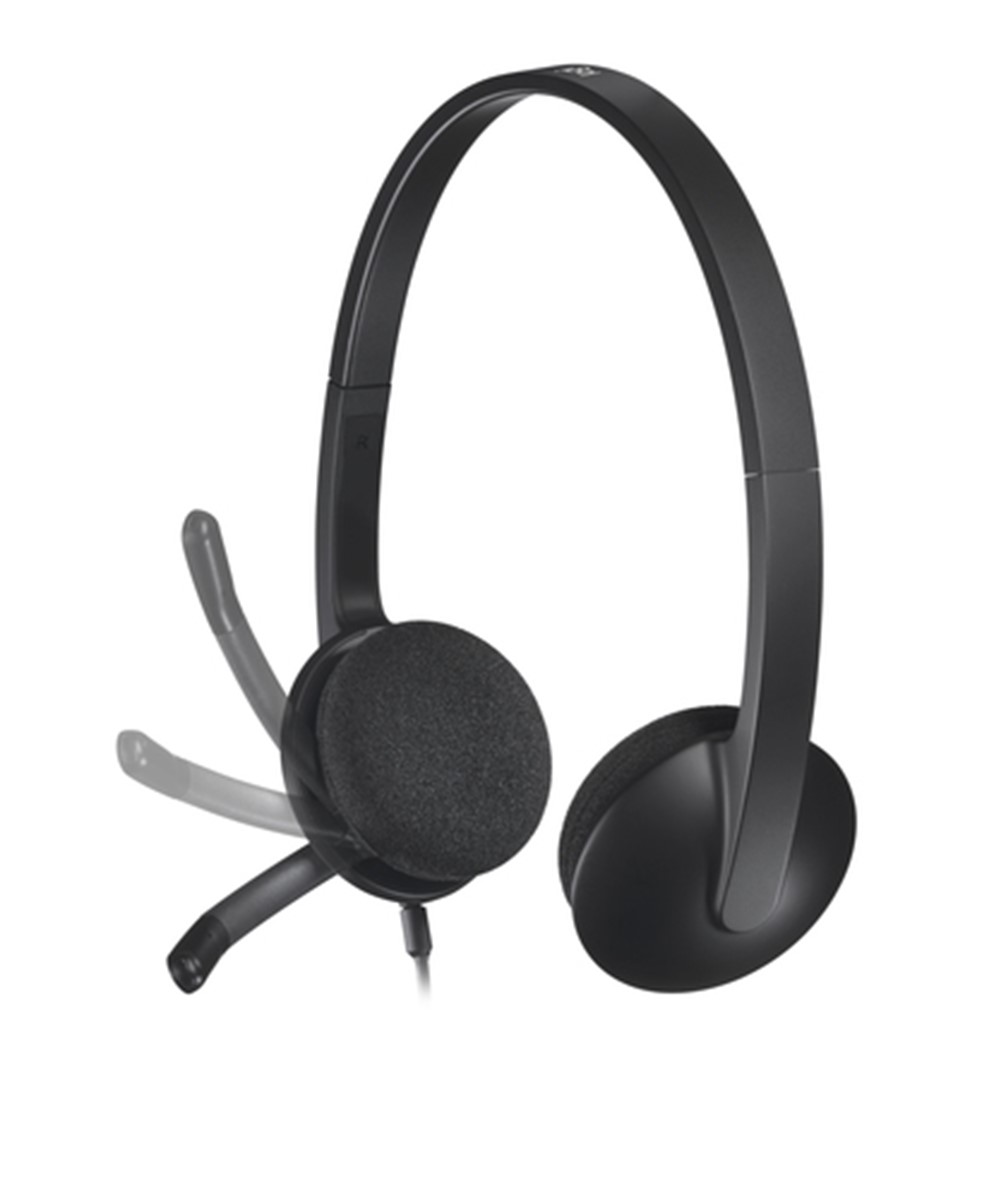 LOGITECH CUFFIE CON MICROFONO H340, USB
