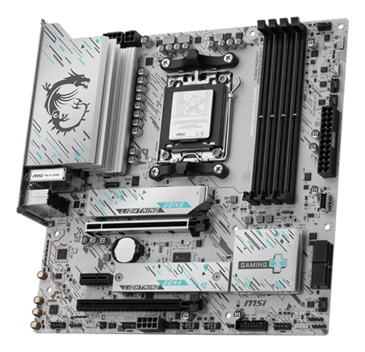 MSI MB B850M GAMING PLUS WIFI,B850M,AM5,4DDR5,2PCI-Ex16,1PCI-Ex1,2M.2,4SATA3,6USB3.2 Gen2,5USB3