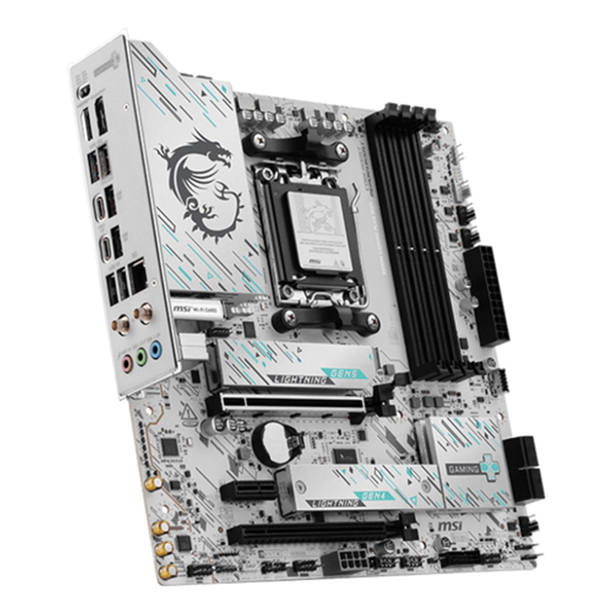 MSI MB B850M GAMING PLUS WIFI,B850M,AM5,4DDR5,2PCI-Ex16,1PCI-Ex1,2M.2,4SATA3,6USB3.2 Gen2,5USB3