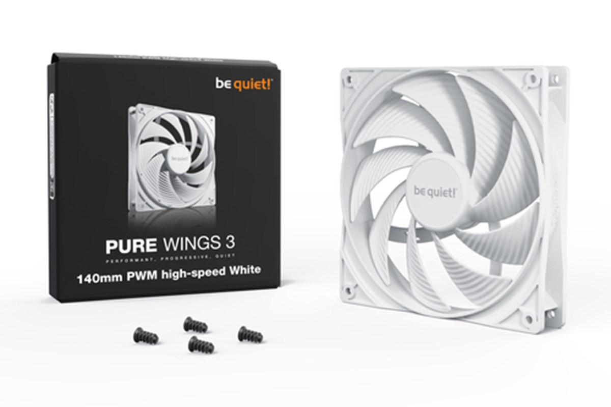 BE QUIET! VENTOLA PURE WINGS 3 WHITE 140MM PWM HIGH-SPEED