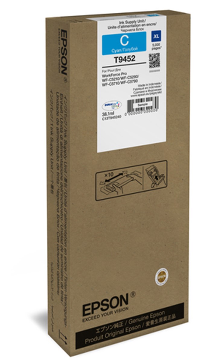 EPSON TANICA INK CIANO XL PER WF-C5XXX