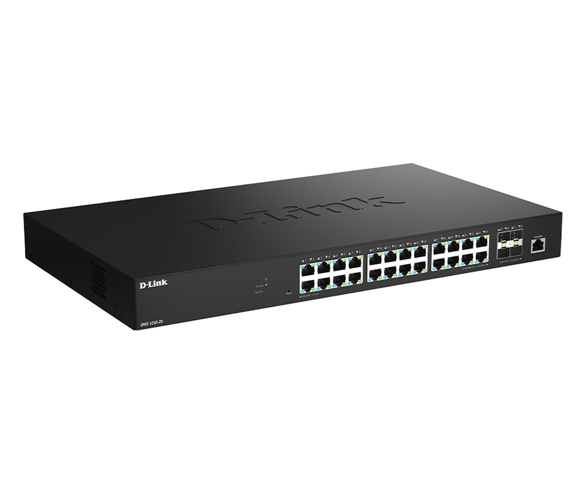 D-LINK SWITCH 28-PORT 2.5G MULTI-GIGABIT SMART MANAGED SWITCH WITH 4 X 10G SFP+ PORTS