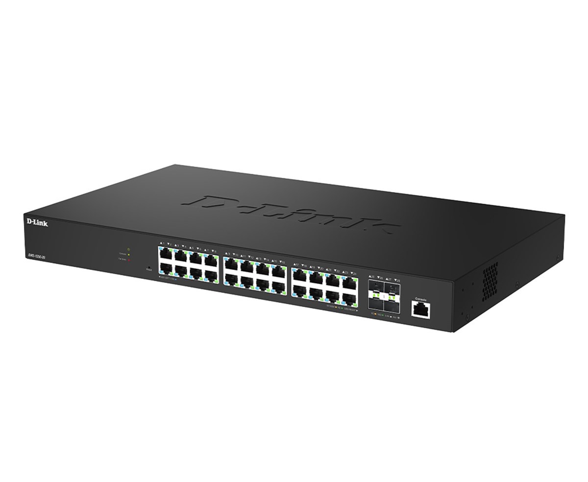 D-LINK SWITCH 28-PORT 2.5G MULTI-GIGABIT SMART MANAGED SWITCH WITH 4 X 10G SFP+ PORTS