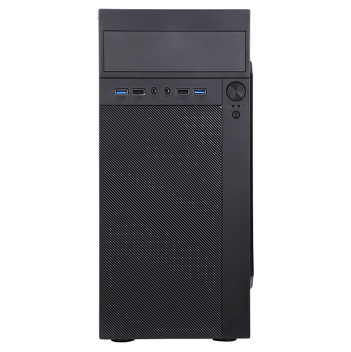 ITEK CASE THEON - MID TOWER, MATX, PSU 500W,  2XUSB3, FULL BLACK