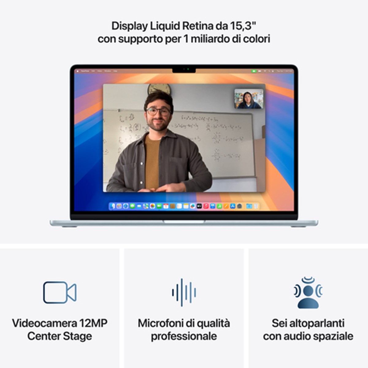 APPLE 15-INCH MACBOOK AIR APPLE M4 CHIP WITH 10-CORE CPU AND 10-CORE GPU 24GB 512GB SSD SKY BLUE