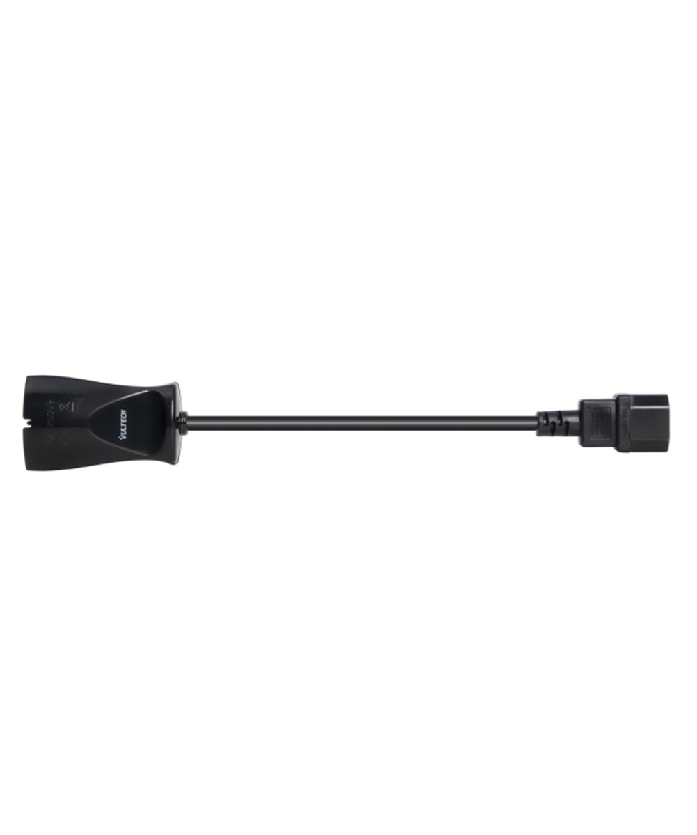 VULTECH CAVO ADATTATORE DI ALIMENTAZIONE IEC14 MASCIO A PRESA BIPASSO/SCHUKO