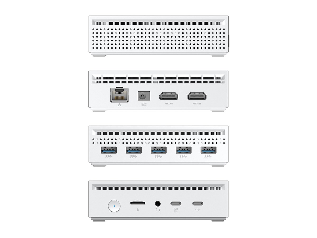 YASHI MINI PC WHITE NUCKY Celeron Quad Core N100 8GB 256GB SSD WIN 11 PRO