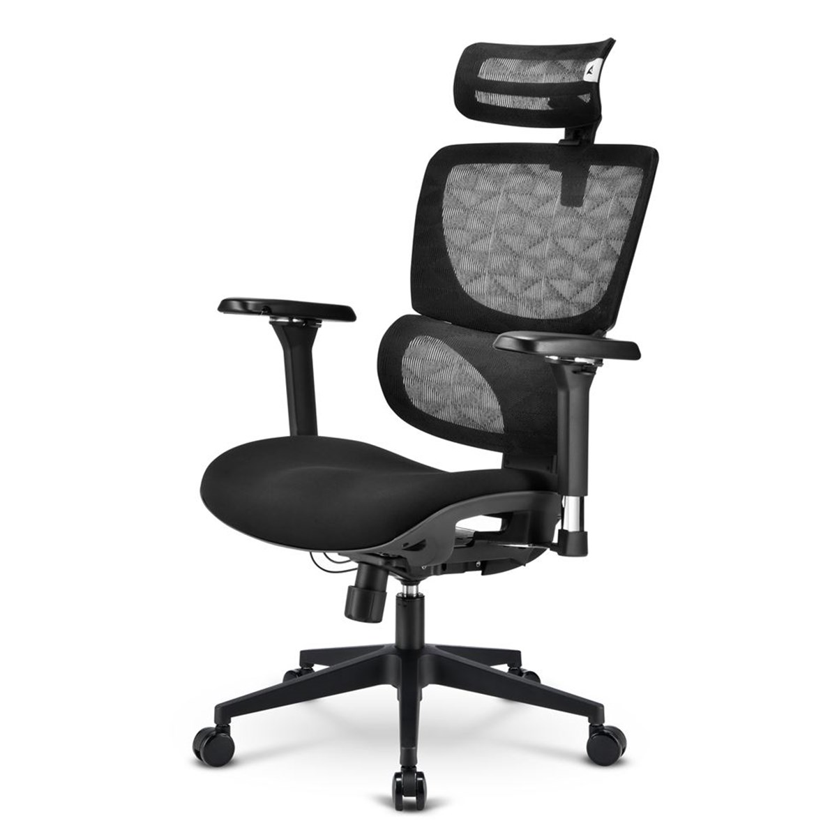 SHARKOON SEDIA OFFICE FABRIC SEAT BASE 3D ARMREST  HEADREST 5 HEIGHTS ADJUSTABLE  MAX WEIGHT CAPACI