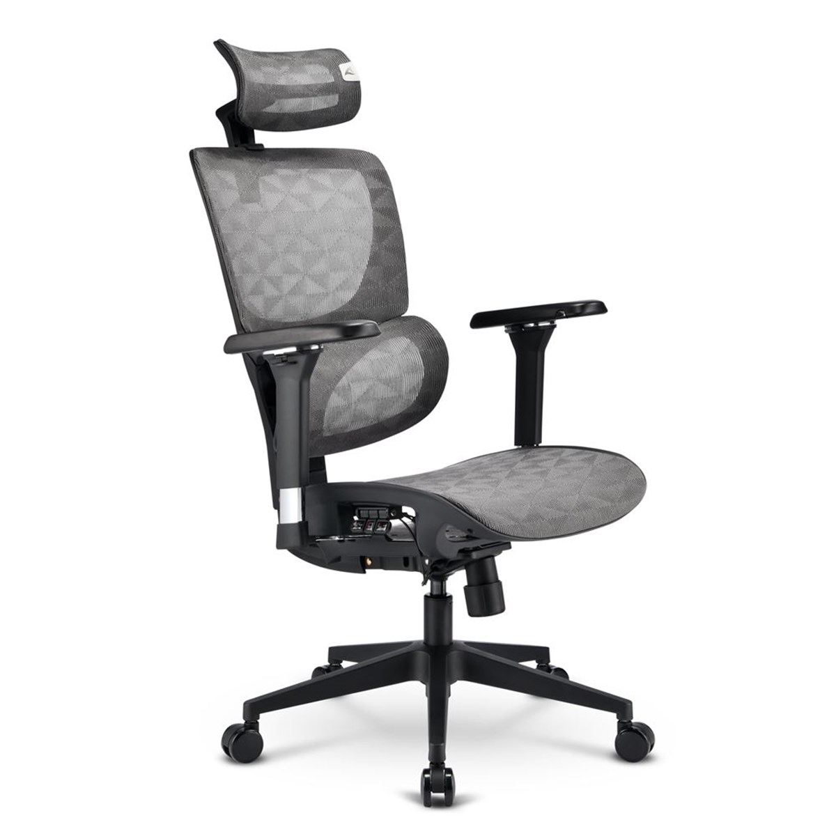 SHARKOON SEDIA OFFICE FABRIC SEAT BASE 4D ARMREST 5 HEIGHTS ADJUSTABLE  MAX WEIGHT CAPACITY 150KG