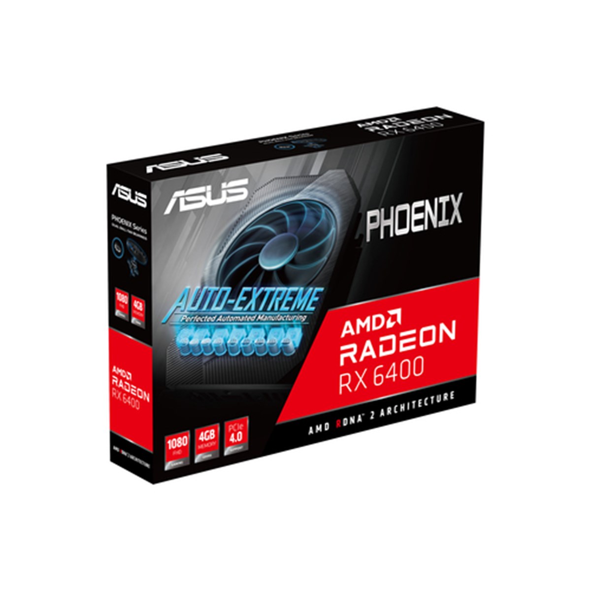ASUS VGA RADEON RX 6400, PH-RX6400-4G, 4GB GDDR6, HDMI/DP, 90YV0H91-M0NA00