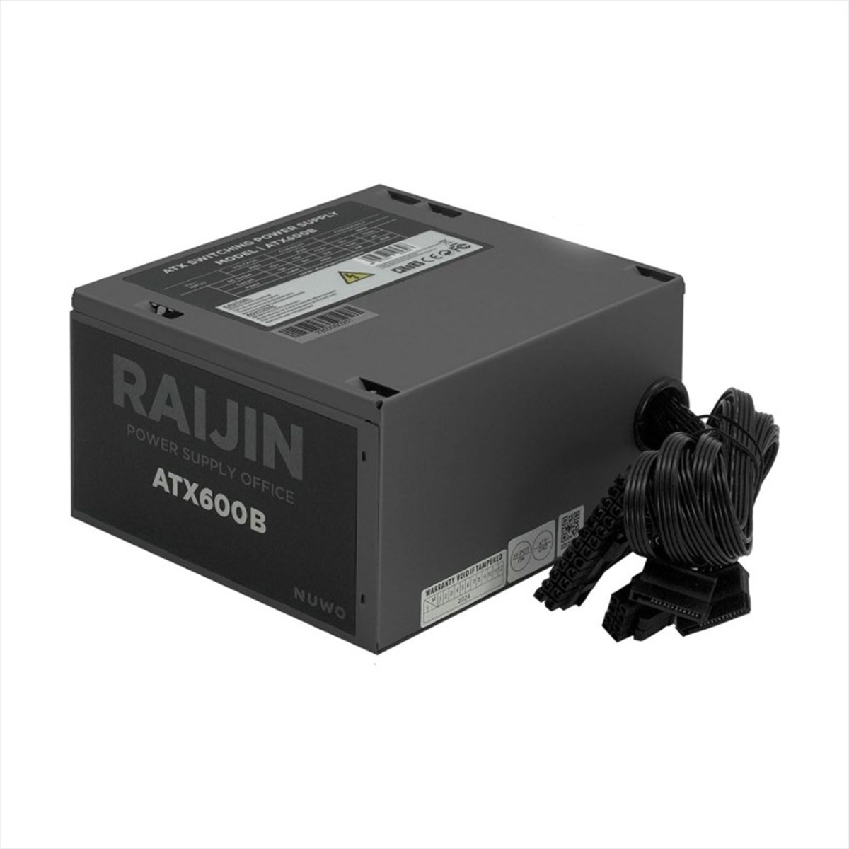 NUWO ALIMENTATORE RAIJIN 600W ATX-600B 300W 120MM FAN BULK