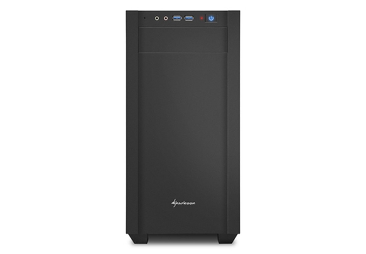SHARKOON CASE S1000 MINI TOWER MICRO-ATX/MINI ITX, 4 SLOT, 2XUSB 3,0, 1X120 FRON 1X120 REAR, COLORE NERO