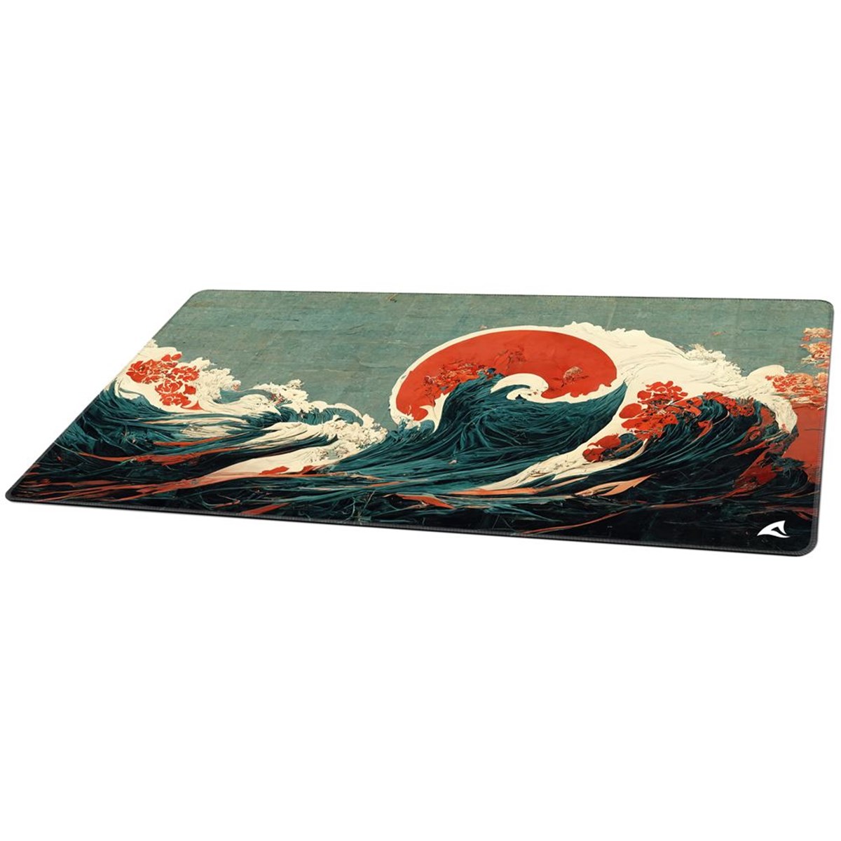 SHARKOON SKILLER SGP40 D2 MOUSEPAD TAPPETINO GAMING 1000 x 500 x 3  MM  ONDA BLU/VERDE