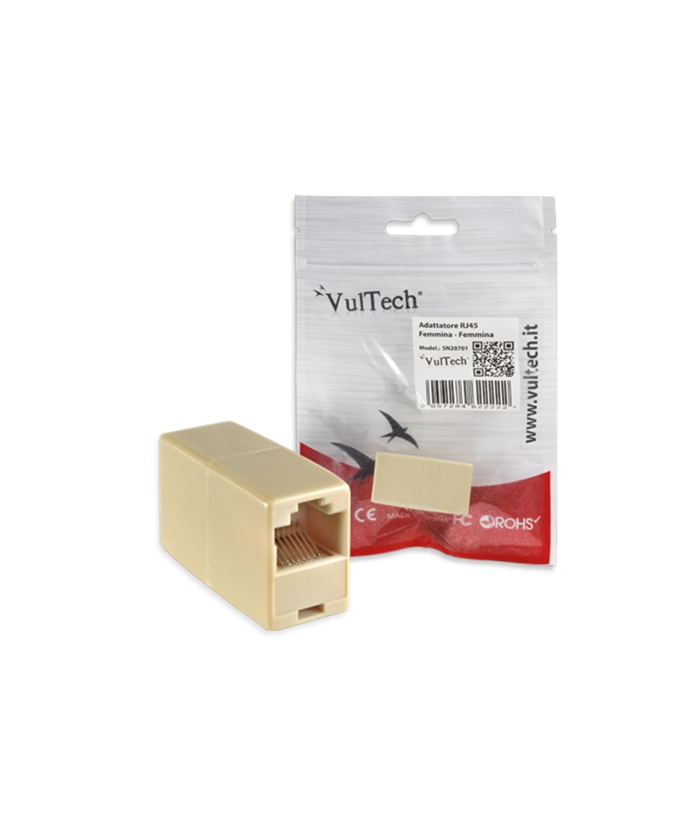 VULTECH ADATTATORE RJ45 FEMMINA/FEMMINA
