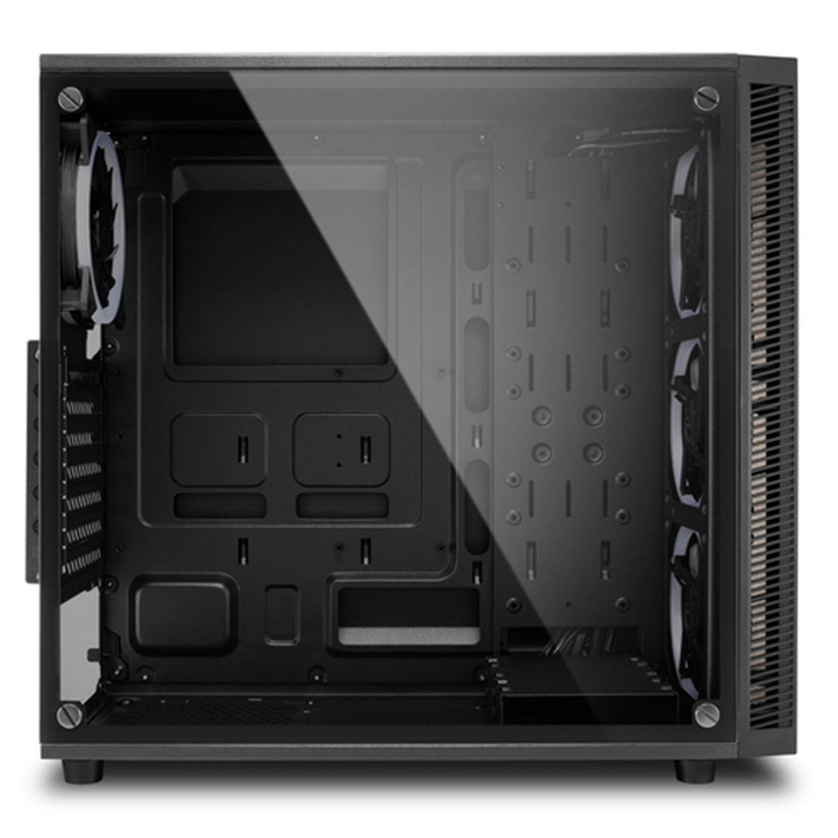 SHARKOON CASE TG4M RGB ATX VETRO TEMPERATO 6 SLOT ESPANSIONE, 3X120MM FAN FRONT, 1X120MM FAN REAR