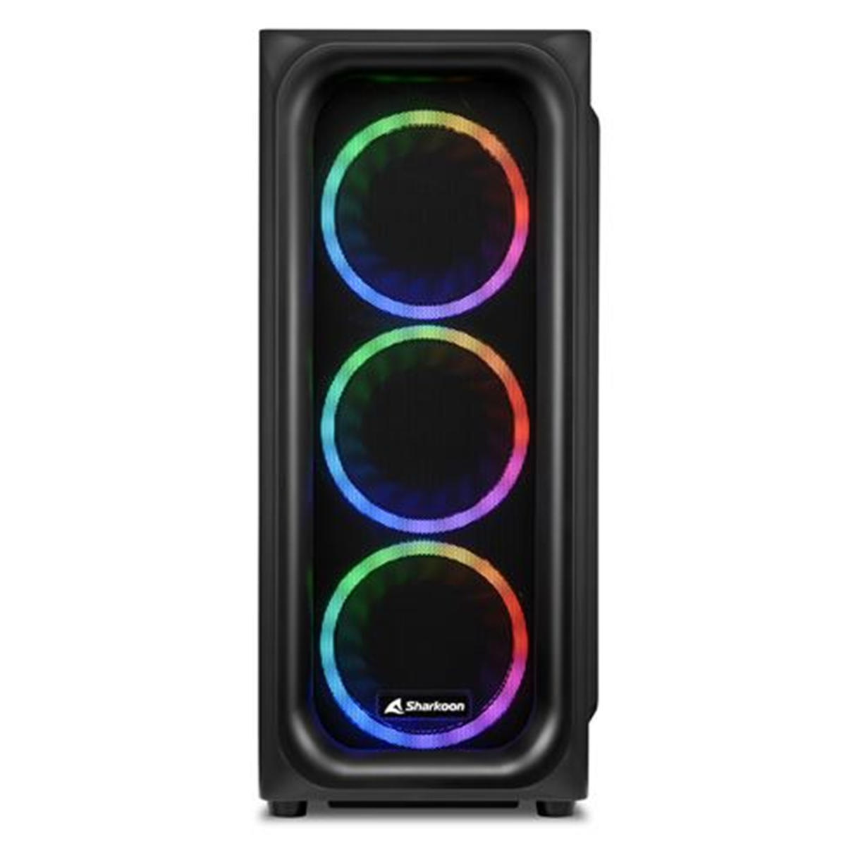 SHARKOON CASE TK5M RGB ATX 1XUSB 3.2, 2XUSB 3.0, VETRO TEMPERATO, 3X120MM FAN FRONT