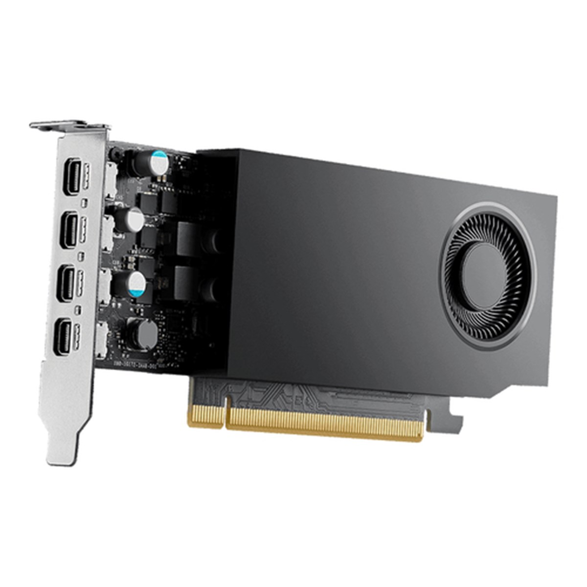 PNY VGA QUADRO RTX A1000 8GB, 4x MINI DP, 4x mDP tp AD adapter, 1x LP BRACKET, LOW PROFILE