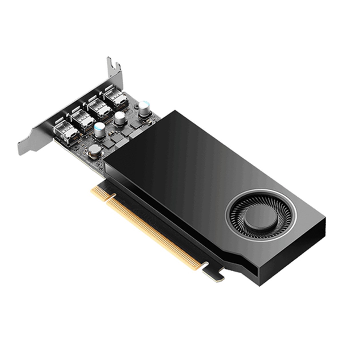 PNY VGA QUADRO RTX A1000 8GB, 4x MINI DP, 4x mDP tp AD adapter, 1x LP BRACKET, LOW PROFILE