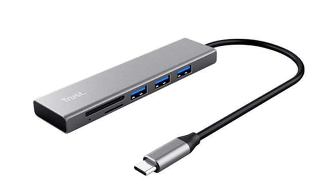 TRUST HUB E LETTORE SCHEDE HALYX FAST USB-C HUB