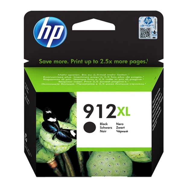 HP CART. BLISTERATE INK NERO N. 912XL PER OFFICEJET 8012, 8013, 8014, 8015, 8022, 8024, 8025, 8035