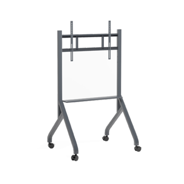 WACEBO CARRELLO MOBILE PER DISPLAY FINO A 86", MAX 100KG, REG ALTEZZA MANUALE, CON MENSOLA